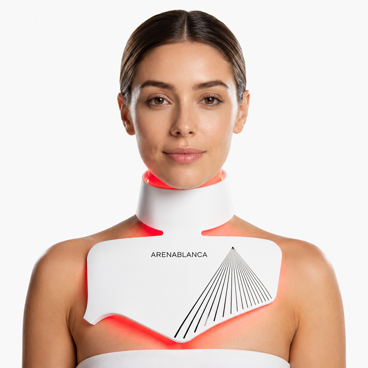 ARENABLANCA™ Máscara LED para Cuello y Escote