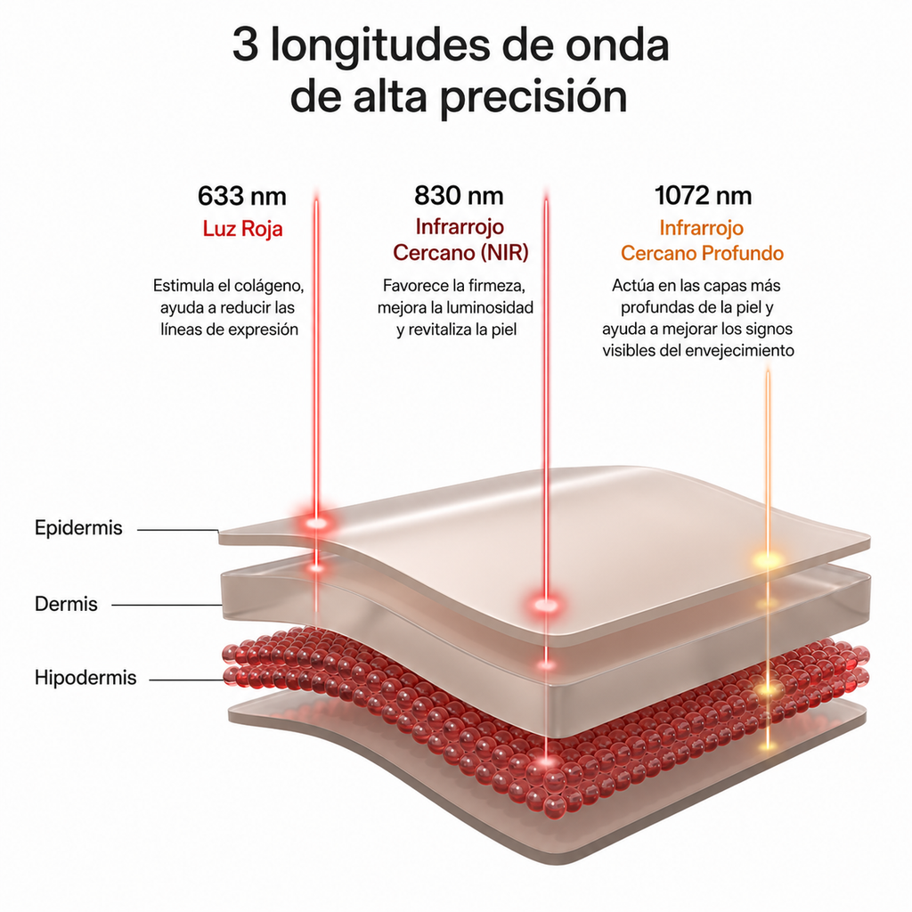 ARENABLANCA™ Máscara LED para Cuello y Escote